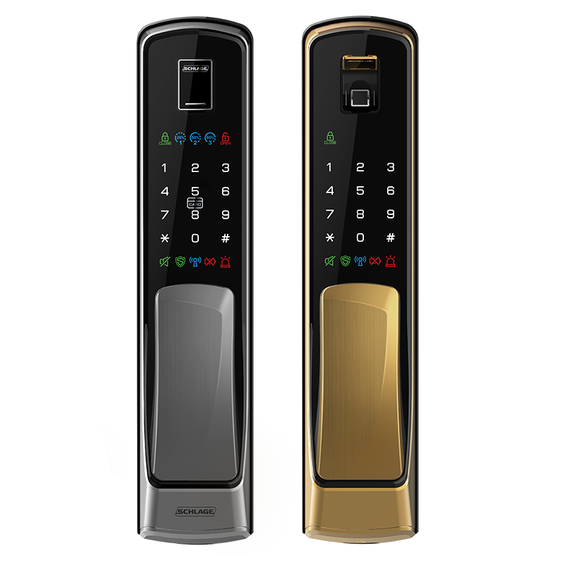 Schlage кнопочно-откидной отпечаток пальца замок умный дом безопасность дверной парольный замок электронный замок вилла серия S7