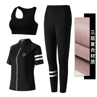 Футболка, спортивный бюстгальтер, штаны, короткий рукав