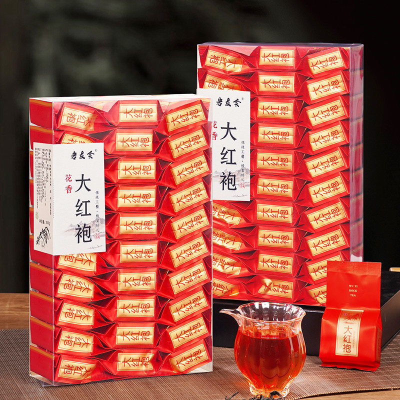 Yanyouhui Wuyi Rock Tea Официальный флагманский магазин чая Dahongpao Выпейте свой собственный маленький пакетик чая Wuyishan в подарочной коробке Изображение 1