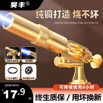 Spray gun spray fire roasting gun household hand-held flamethrower gun card gas tank flame lighter roasting meat baking blowtorch head