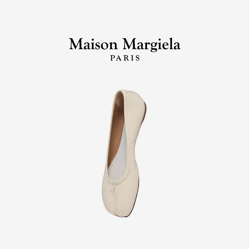 [Ограниченная покупка и бесплатный подарок] Maison Margiela Tabi туфли-балетки с разделенным носком, плоская подошва, кожаные туфли для женщин