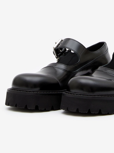 Кожаные туфли на платформе, демисезонная обувь