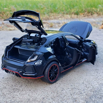 Honda, warrior, реалистичная металлическая модель автомобиля, фигурка со светомузыкой, игрушечная машина, масштаб 1:32