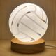 Rechargeable Crystal Ball with Carved Badminton, a Gift for Boys, Night Light, Creative Gift, Sports Meeting Souvenir