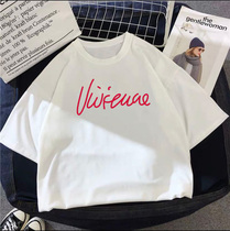 White T-shirt pure cotton woman dress undershirt loose Korean version summer new 2020 short sleeve net red hyperfides