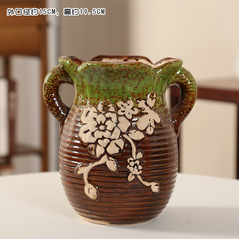Basin of running the end flow glaze large zhuang zi mage, breathable move coarse pottery son ceramic flesh Basin cliff village, fleshy