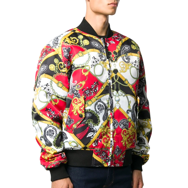 Купить Versace/ версаче мужской барокко печать дуплекс пилот куртка ...
