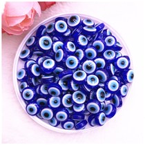NEW 50PCS 8 10mm Oval BEadS Evil EyE RESiN SPaCER BEadS fOR