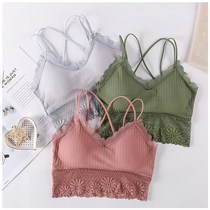 Girls Bra Support Cotton Women Laces Sports Bra Top Women G