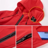 戈卡恩 Дорожная спортивная демисезонная эластичная ветрозащитная бархатная куртка, делается под заказ, с печатью вашего логотипа