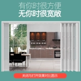 ПВХ складная дверь раздвижная дверь крытая перегородка Открытая кухня раздвижная дверь Простая дверная балкона Телескопическая невидимая раздвижная дверь