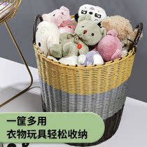 The basket of dirty clothes drops dirty clothes The basket Dirty Laundry Containing Hamper Nets Red big Number collection Blue Basket Big
