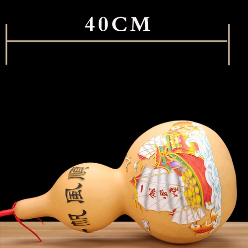 Ремесла украшения естественные большие тыквы, один гладкий офис, дары, красочный песок, мастерство, украшение дома, фэн -шуй