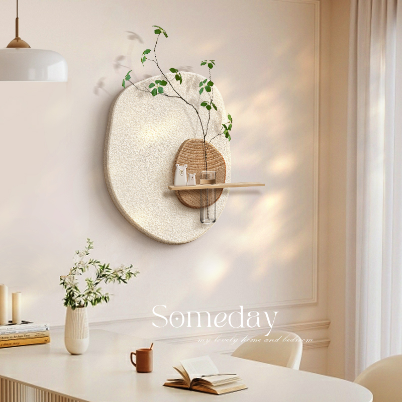 Cream-Style Hydroponic Green Plants Restaurant Decorative Painting Three-Dimensional Sandstone Dining Table Background Wall Painting High-End Living Room Hanging Painting