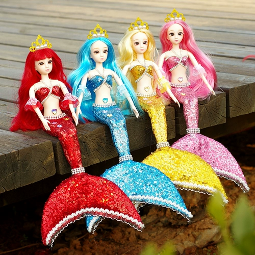 Рыбки для принцессы, сказочная детская кукла с бабочкой, русалка, подарок на день рождения