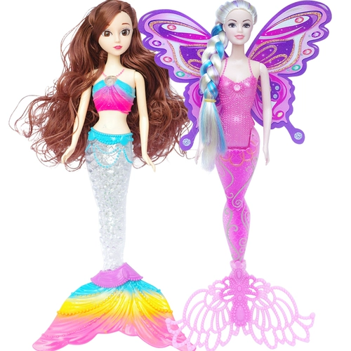 Рыбки для принцессы, сказочная детская кукла с бабочкой, русалка, подарок на день рождения