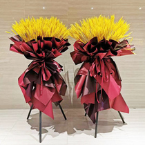 Opening flower basket tripod barley flower flower shop supplies Korean solid wood shelf flower materials