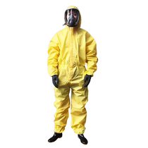 Vêtements de protection chimique résistants aux acides et aux alcalis antitoxiques monobloc produits chimiques dangereux expérimentaux sur tout le corps vêtements de travail chimiques légers anti-corrosion à lazote liquide et à lammoniac