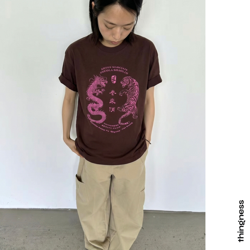 Thingness Loose-Fitting Pure Cotton T-Shirt, a Gift for Chinese Valentine's Day