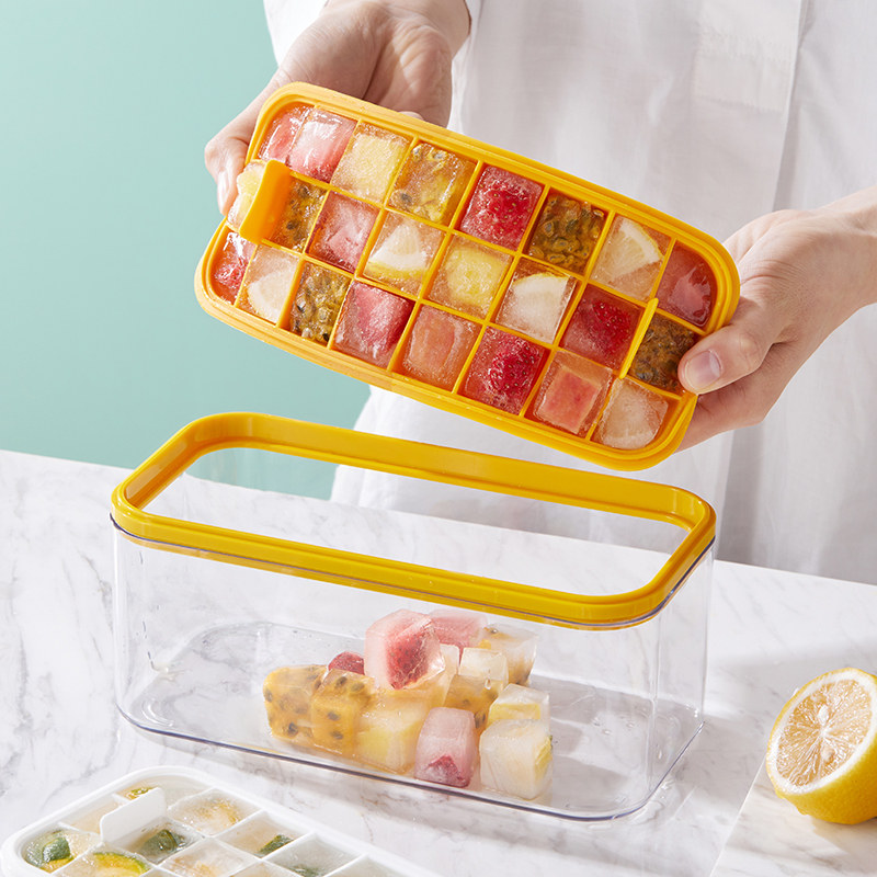 Milemade Ice Ice Food Grade Silicone Gel Ice Maker Homemade Frozen Ice Cubes ice storage box Home ice cubes Making molds