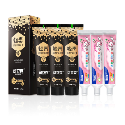 可立克蜂毒牙膏家庭装6支