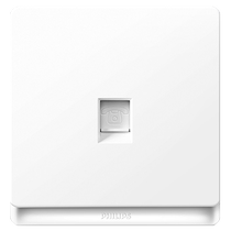 Philips switch socket Xinhaobai telephone socket one telephone socket weak current socket junction box wall