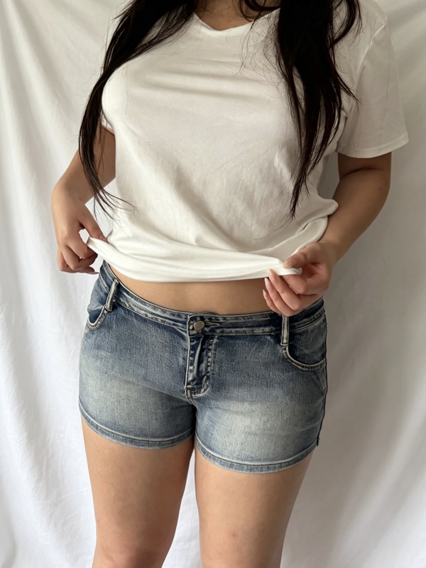 Margaretbby Plus-Size Summer Ho*R Alternative Denim Shorts