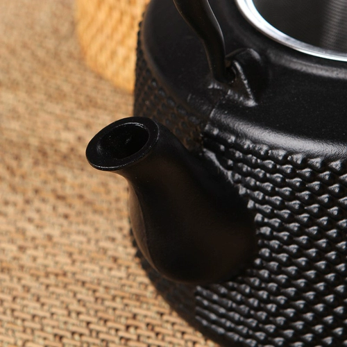 JKV японский чугунный чайник, набор чайников с кипящей водой, черная хрустальная плита, специальный чайник для чая, уголь, огненный чайник вокруг плиты, чайная плита