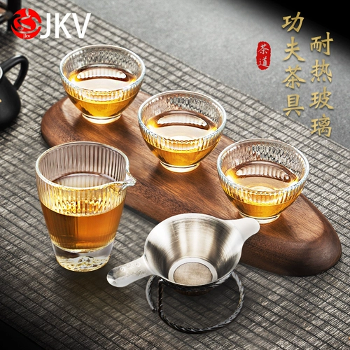 Чайная чашка, стеклянный комплект, чай, мундштук, чайный сервиз с аксессуарами, увеличенная толщина