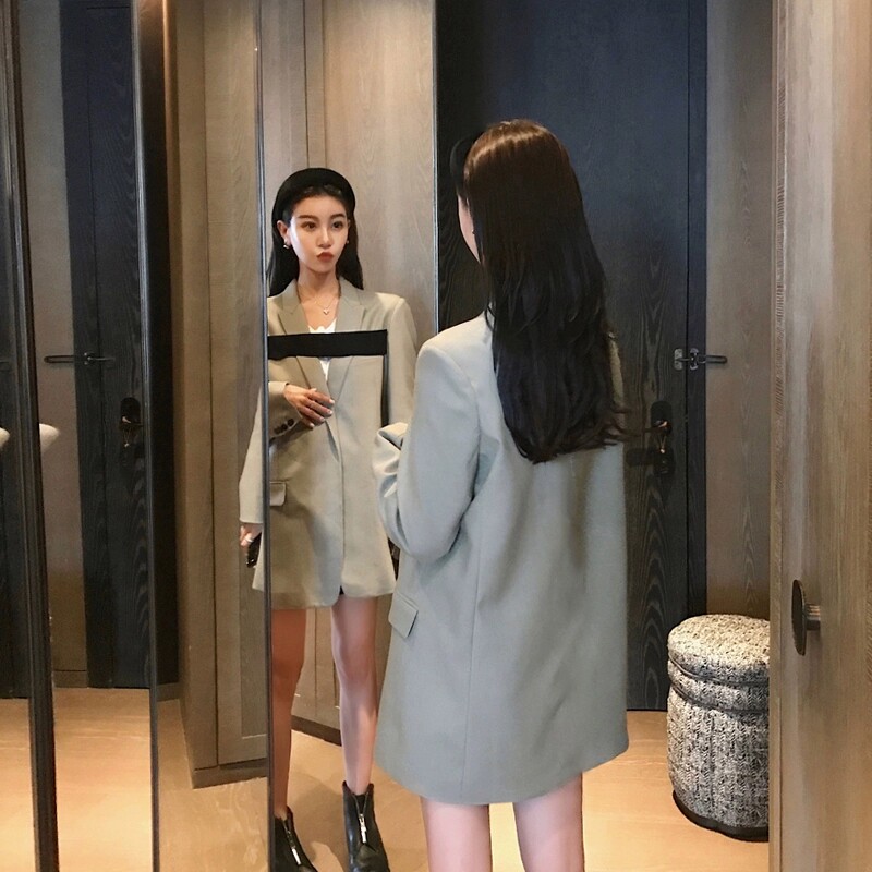 Autumn Clothing 2021 New Superior Sense Suit Jacket Woman Spring Autumn Korean Version Loose Design Sense Casual West Suit Jacket