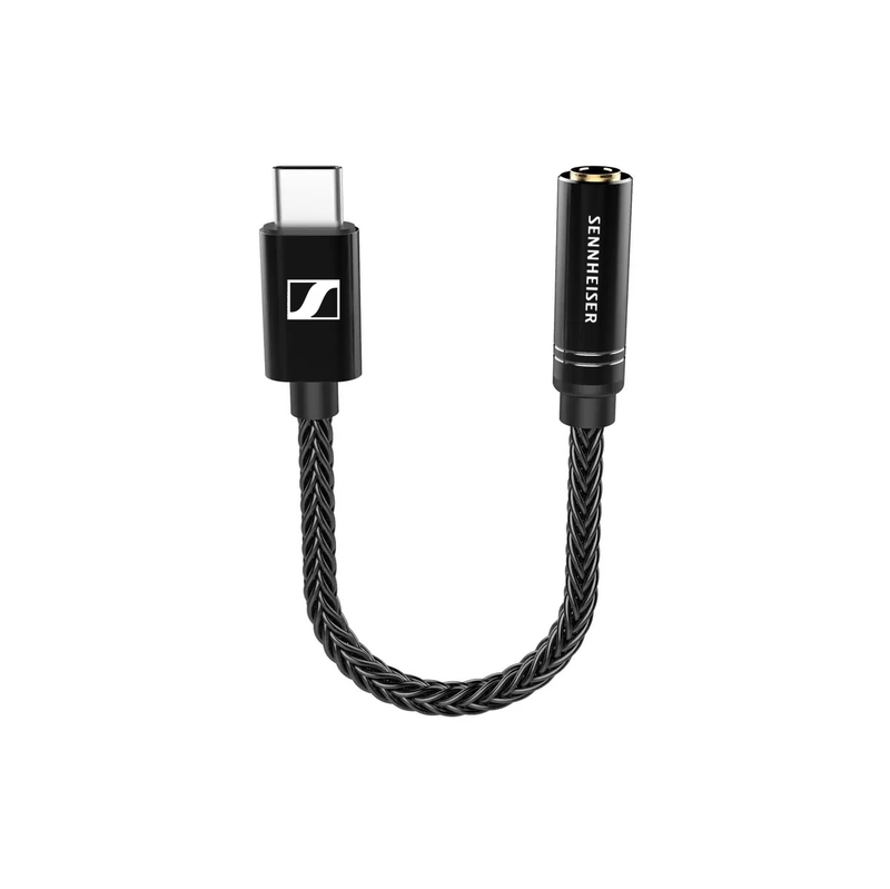 Sennheiser Typec to 3.5mm Headphone Adapter Dac Silver-Plated Digital Audio Universal for Mobile Phones and Tablets