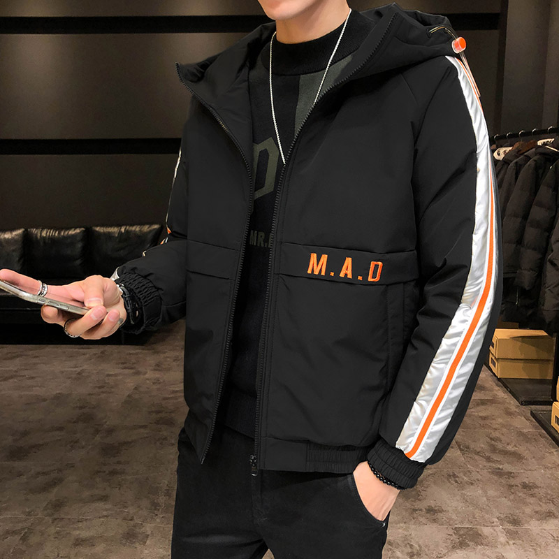棉衣男士冬季保暖加厚连帽潮牌棉服韩版潮流外套2019新款羽绒棉袄