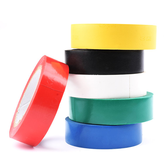 PVC 전기 절연 테이프 전기 테이프 난연성 검정색 빨간색/노란색/녹색/파란색/흰색 전기 테이프