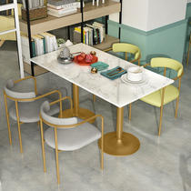 Table Nordic Marble Light Lavish Table And Chairs Combine Home Small Family Type Table Modern Minima Dining Room Four Dining Table