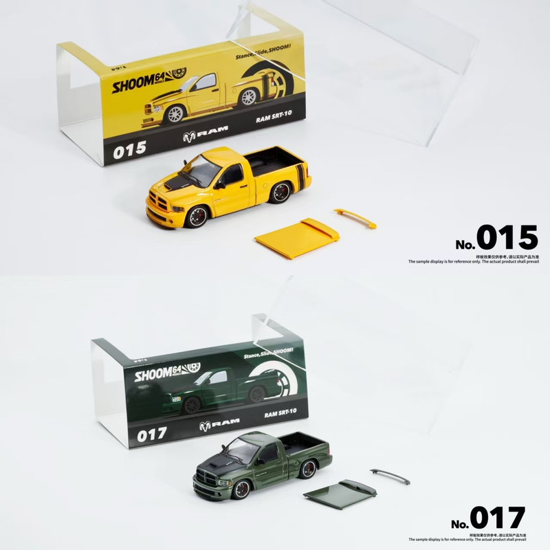 【Shoom64】Bearing Flywheel Series 1:64 Dodge Ram Srt10 Simulation Alloy Car Model