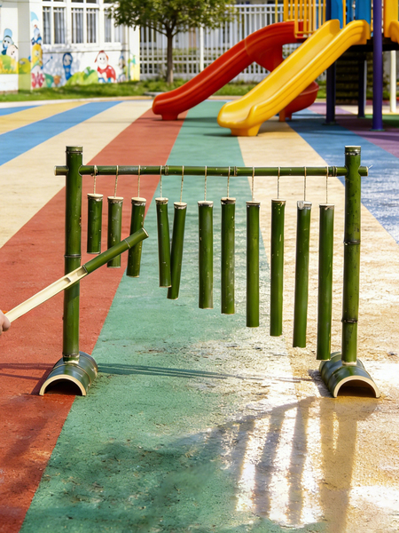 Bamboo Music Percussion Instrument Kindergarten Music Area Materials Children's Homemade Musical Instrument Set Bamboo Wind Chimes Bamboo Harp Toys