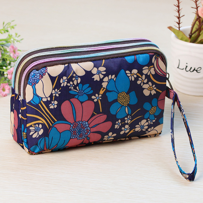 Large female three-layer mobile phone bag long version wallet coin purse key bag hand hold small bag hand grab bag hand bag