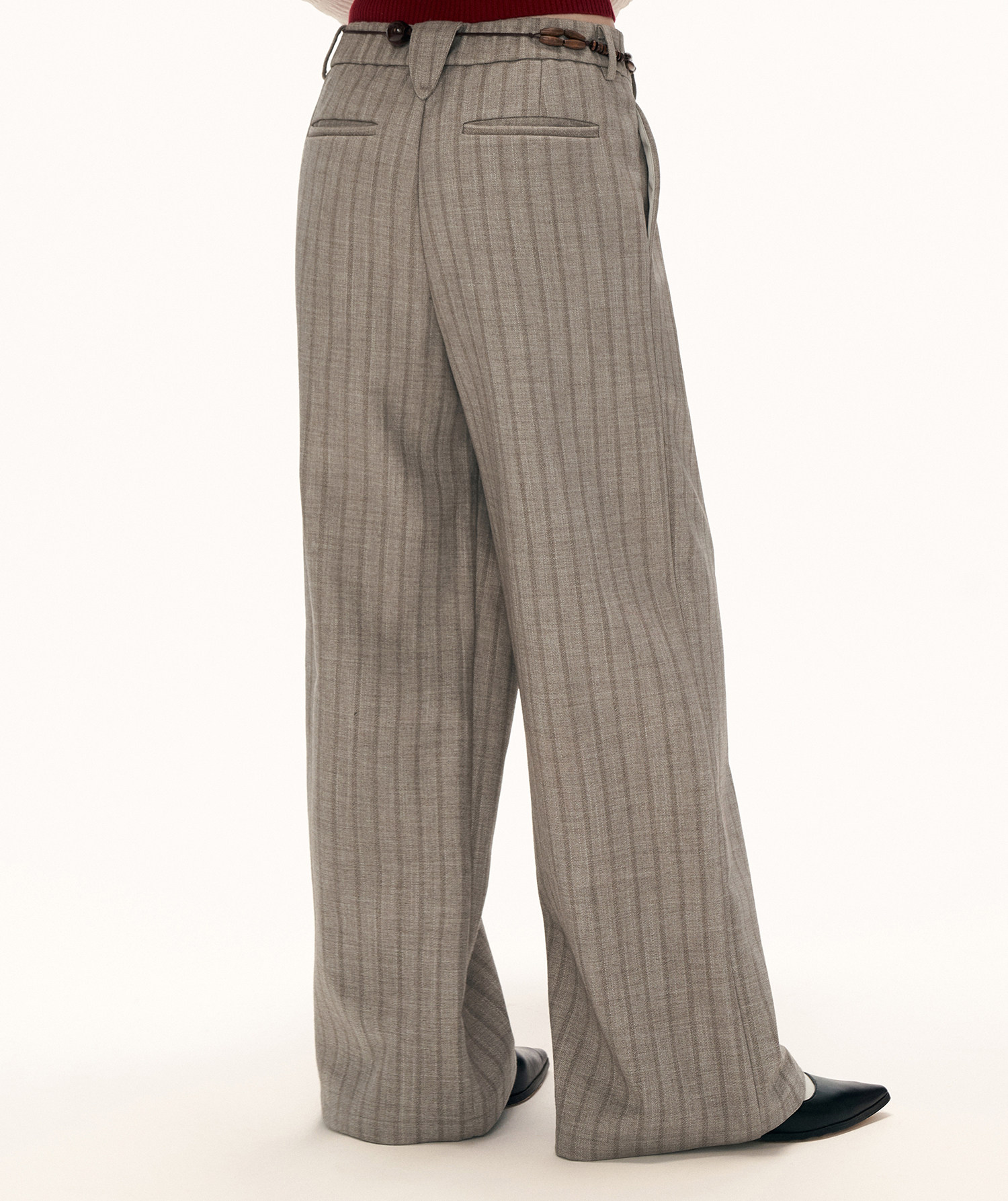 MAMC Deconstructed Patchwork Pleated Trousers