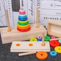 Hannota Wooden 10 Layer Wooden Box Puzzle Game Elementary School Logical Thinking Training Clear Toy Hannoro
