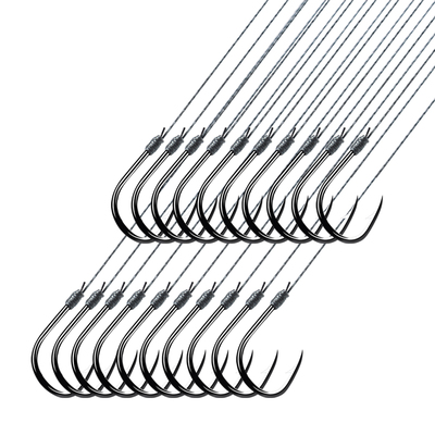 4编大力马子线双钩绑好成品套装钓鱼钩防缠绕伊势尼渔具用品伊豆