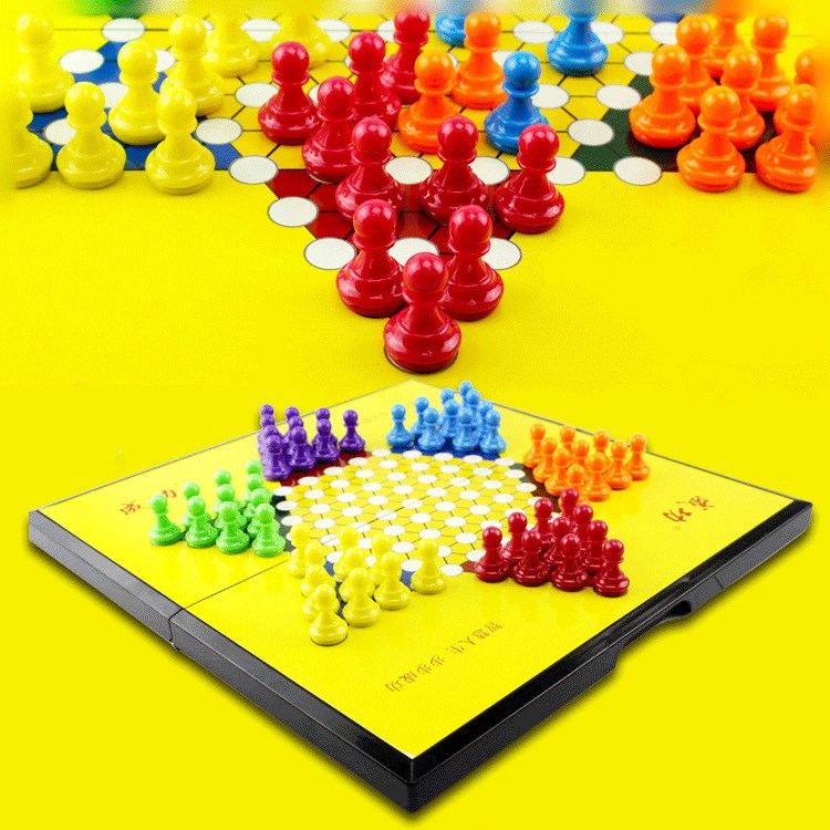 Parent-child toys large folding magnetic checkers adult children's educational magnet checkers game chess toy chess