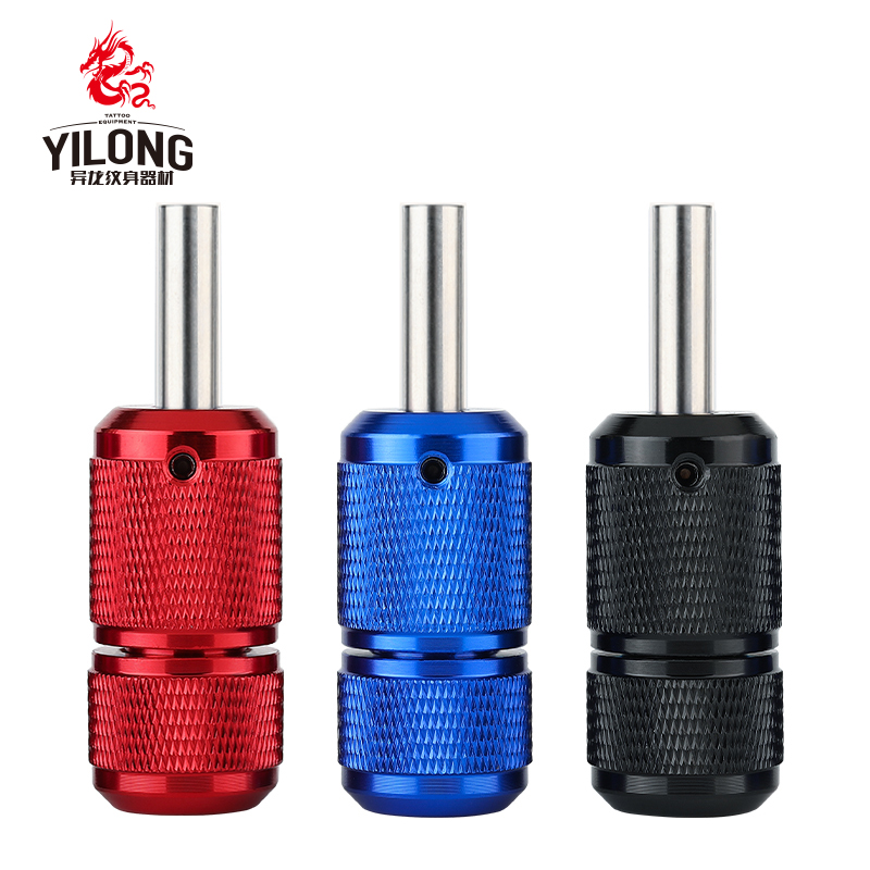Dragon tattoo equipment aluminum alloy knurled Color Tattoo machine self-locking handle 25mm light non-slip