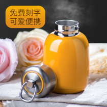 Mini small thermos cup female net red small water cup creative trend Cute small capacity big belly cup Childrens cup male