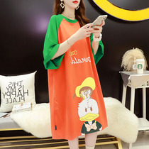 Cotton nursing clothes go out fashion maternity clothes Loose feeding dresses wear hot mom postpartum clothes outside summer