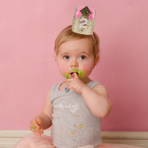 Birthday hat INS Black and gold European and American baby Childrens birthday party creative photo crown party hat