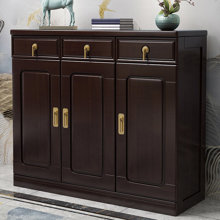 New New Chinese Shoe Cabinet Home Entrance Door New Shoes Cabinet Xuanguan Cabinet Net Red Large Capacity Triple Door Containing Cabinet Living Room-Taobao