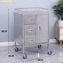 Car Thickened Stainless Steel 304 Cart Anaesthesia Surgery Anaesthesia Medical Caravan Dentistry Rescuing Beauty Salon