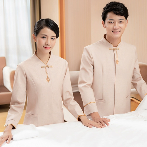 Лонгслив для работы, нарукавники, комплект, комнатная демисезонная униформа врача для отеля