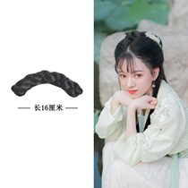Ancient dress wig new No base 8 words Twist Flowers Ancient Wind Hair Bag cushion Fat horn bag Two sides Han uniforms 100 lap styling