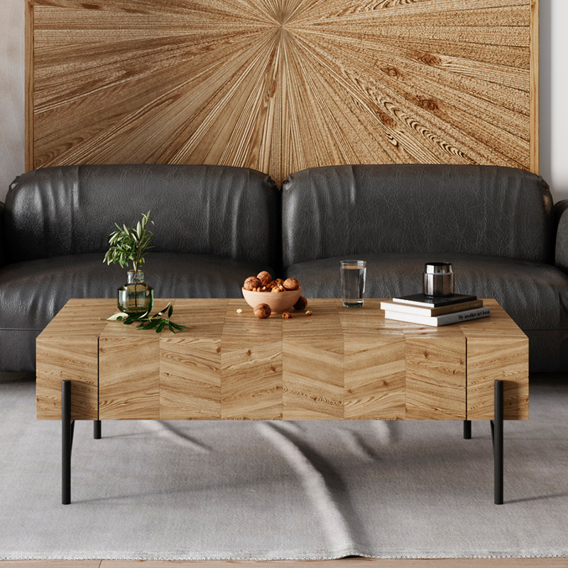 Nordic Style Net Red Fruit Disk Living Room Creative Leisure and Leisure Casual Tea Table Integrated Iron Art